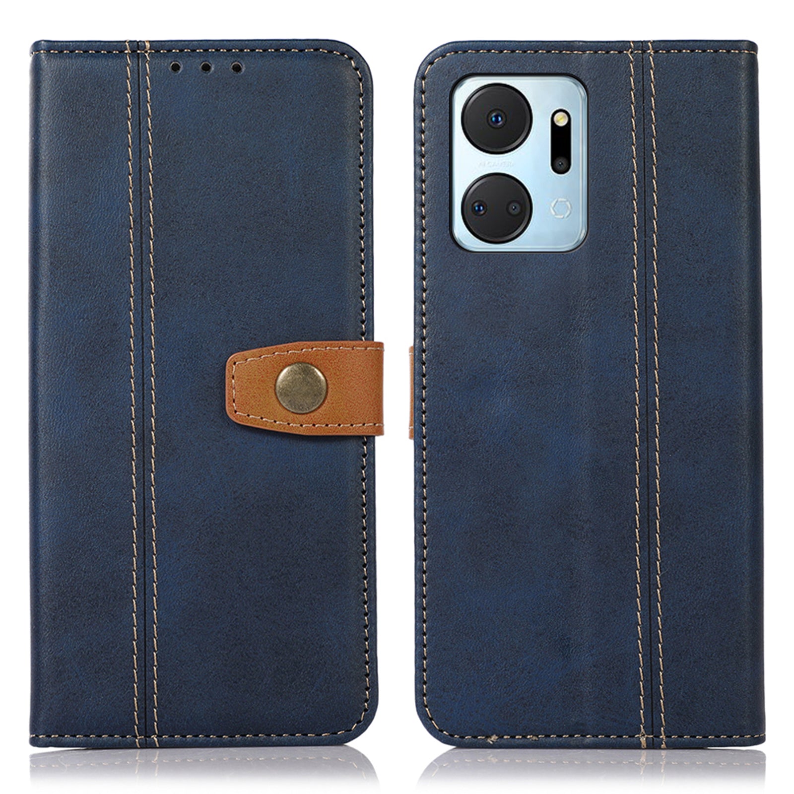Calf Texture Phone Leather Case for Honor X7a 5G Stand Wallet Mobile Phone Cover Calf Texture Phone Leather Case for Honor X7a 5G Stand Wallet Mobile Phone Cover